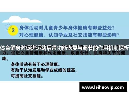 体育健身对促进运动后肾功能恢复与调节的作用机制探析